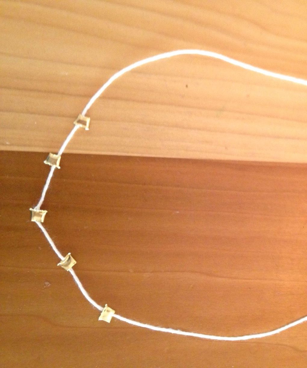 DIY Simple Gold Necklace (no Gold Needed)