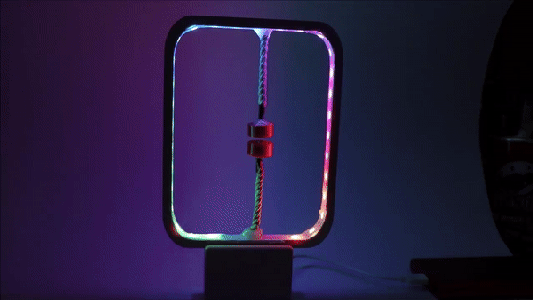 3D Printed Modern Desk Lamp With Smartphone Control and Color Changing LED