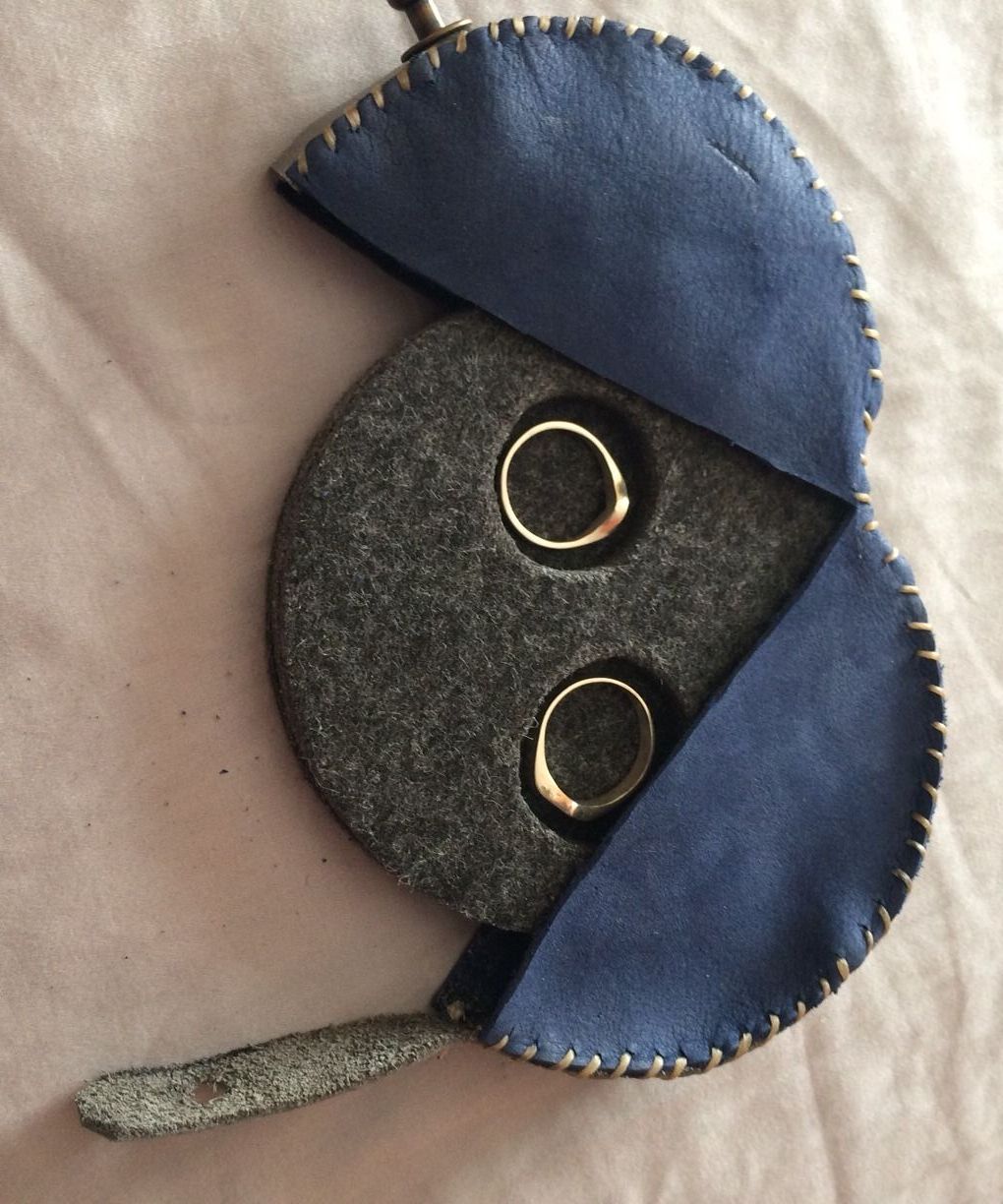Leather Wedding Ring Box