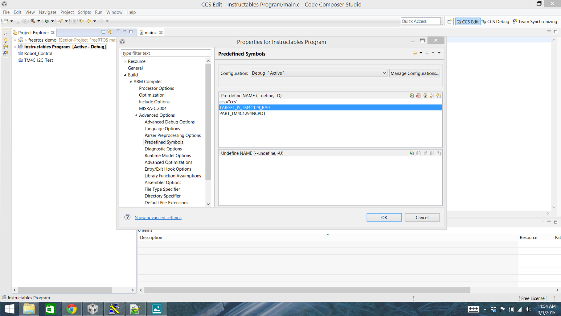 Creating a New Tiva Project in Code Composer Studio : 8 Steps ...