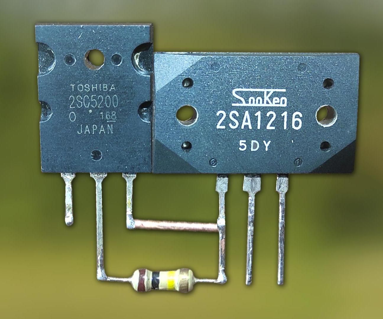 Comfortable & Powerful Amplifier Circuit Using (2SA1216+2SC5200)