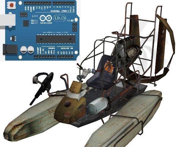 Arduino Uno Airboat Controlled W/ Joystick and DC Motor