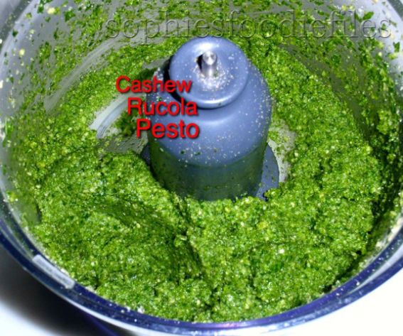 Rocket Cashew Pesto Pasta