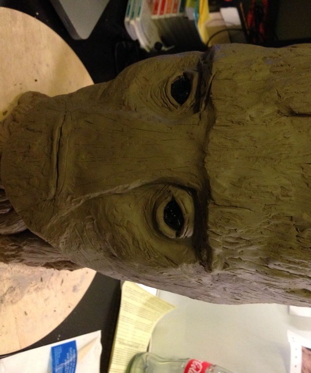 Groot Head Sculpture