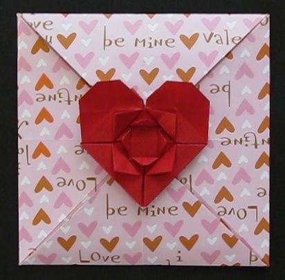 How to Make an Origami Heart & Flower Envelope (For Valentines Day)!