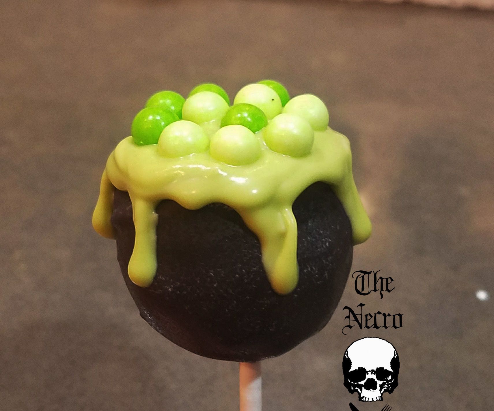 Bubbling Cauldron Cake Pops
