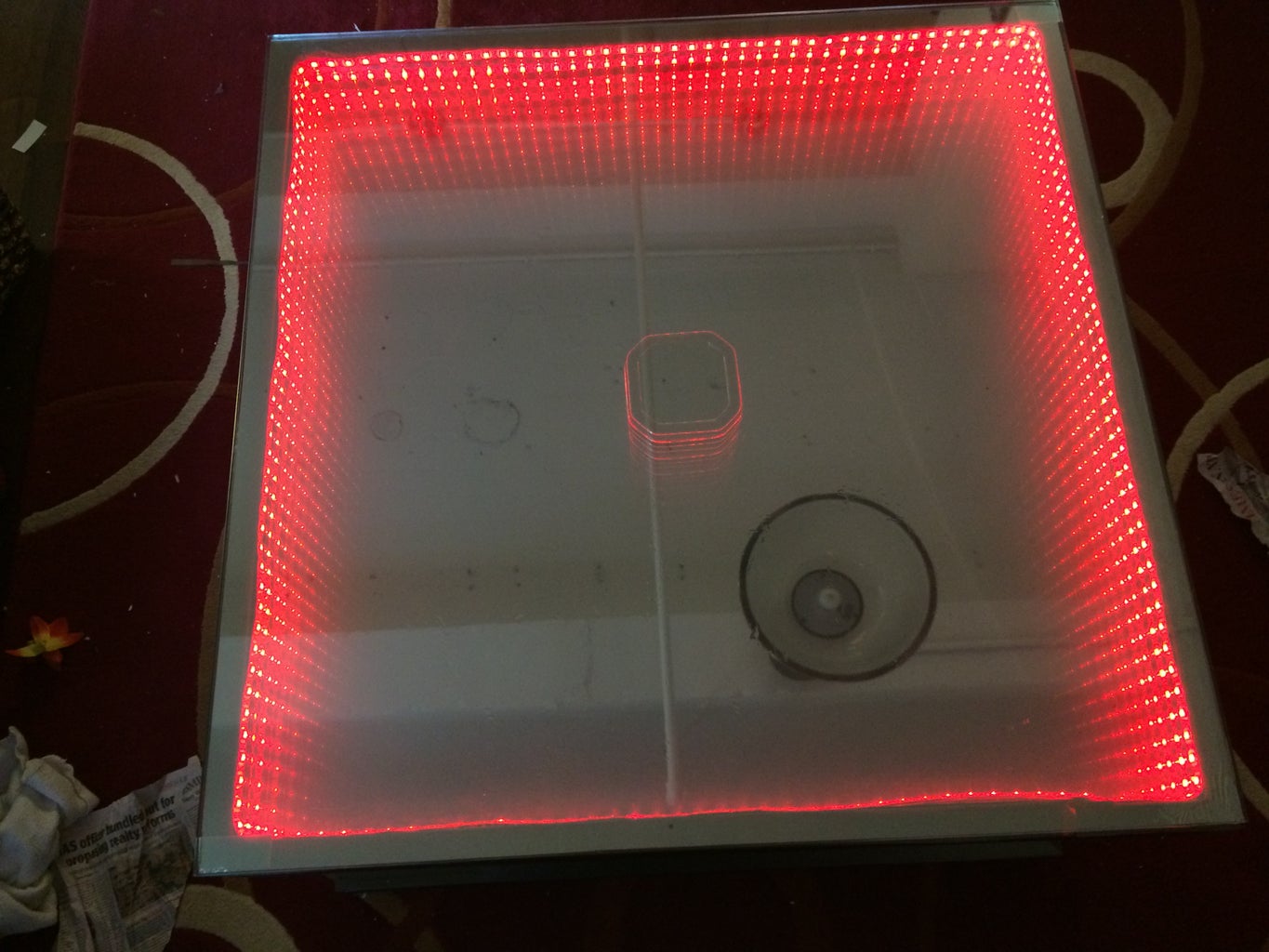 Infinity Mirror Table - the Easy Version