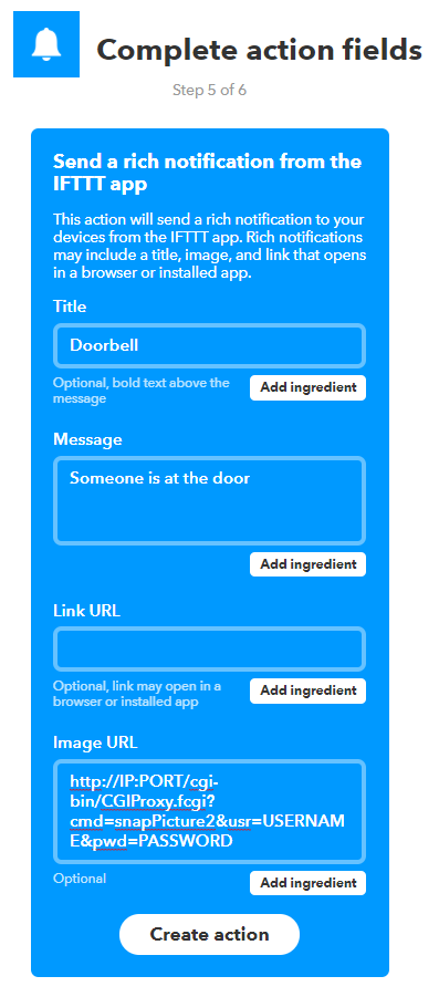 Wifi doorbell deals ifttt