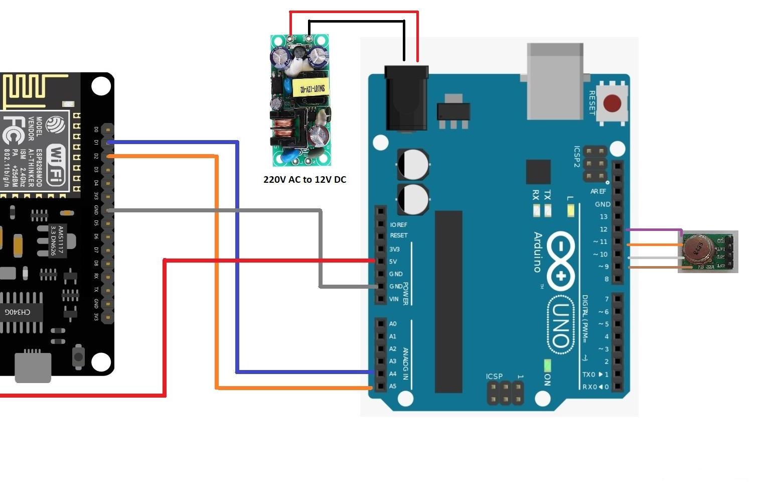 Control Wireless Relays (Lights) Using NodeMCU, Arduino Uno and Blynk ...