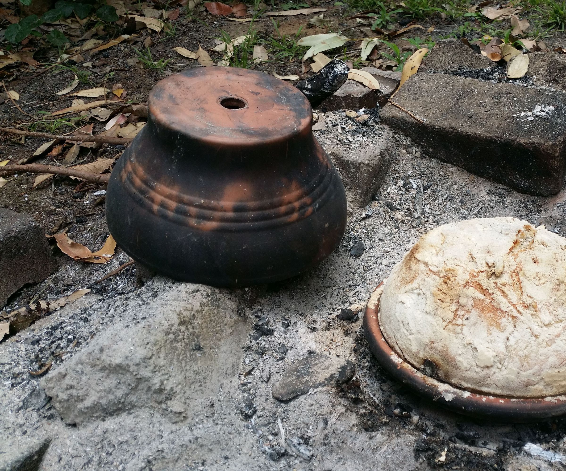 Baking Bread in a Ceramic Flower Pot