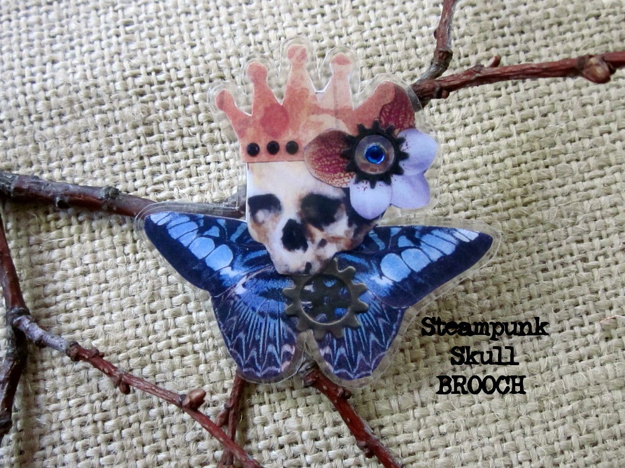 Skull Brooch - Steampunk Prince