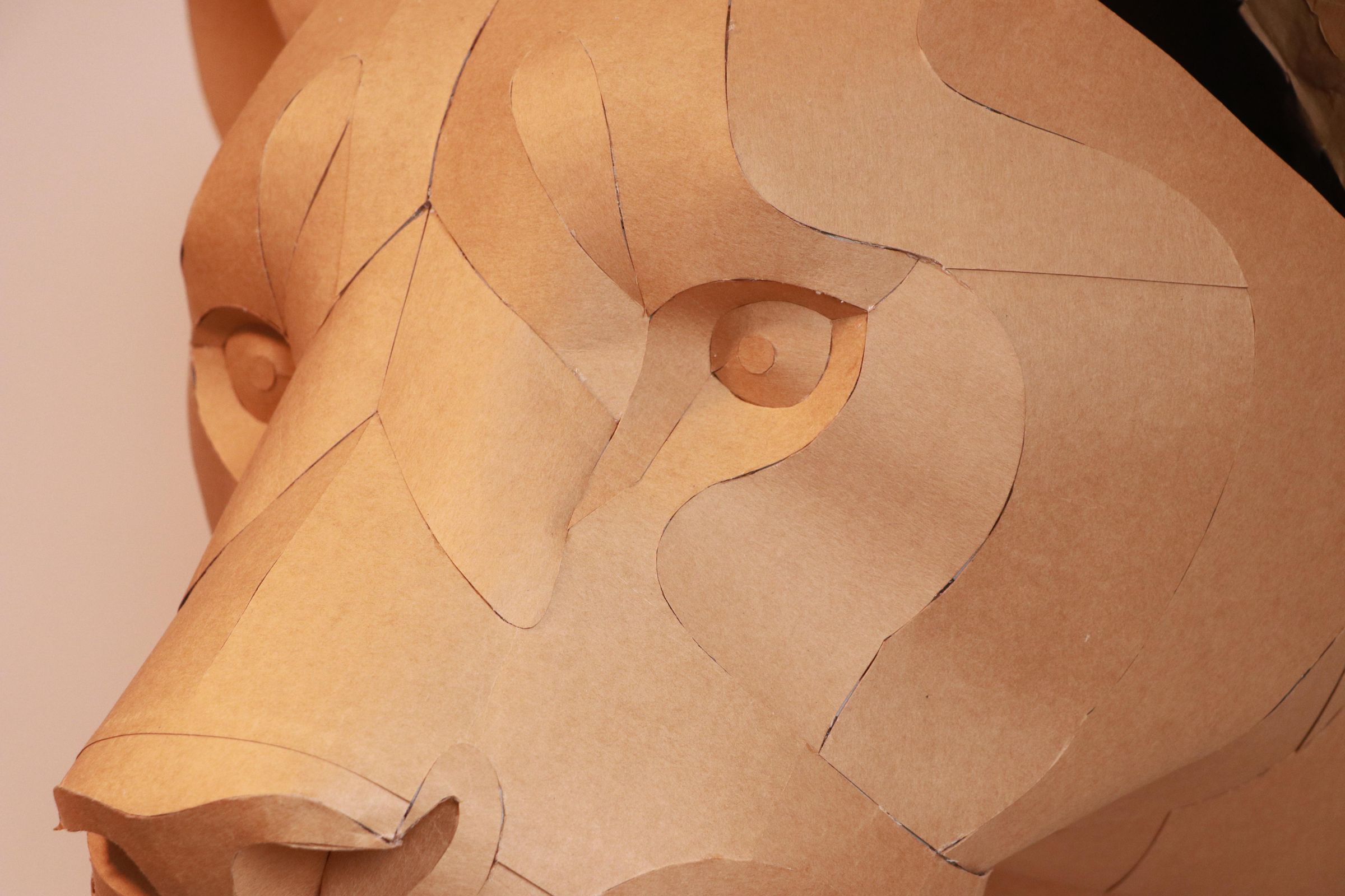 The Finished Lioness Head