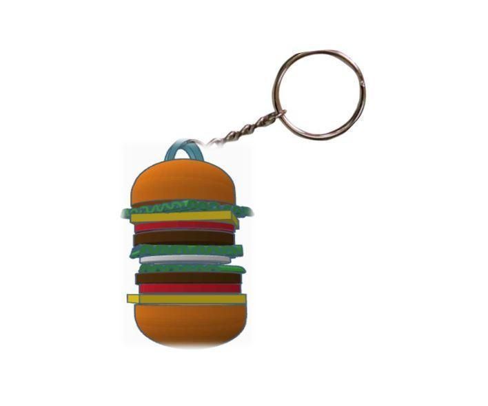 3D Printed Cheeseburger Keychain on Tinkercad