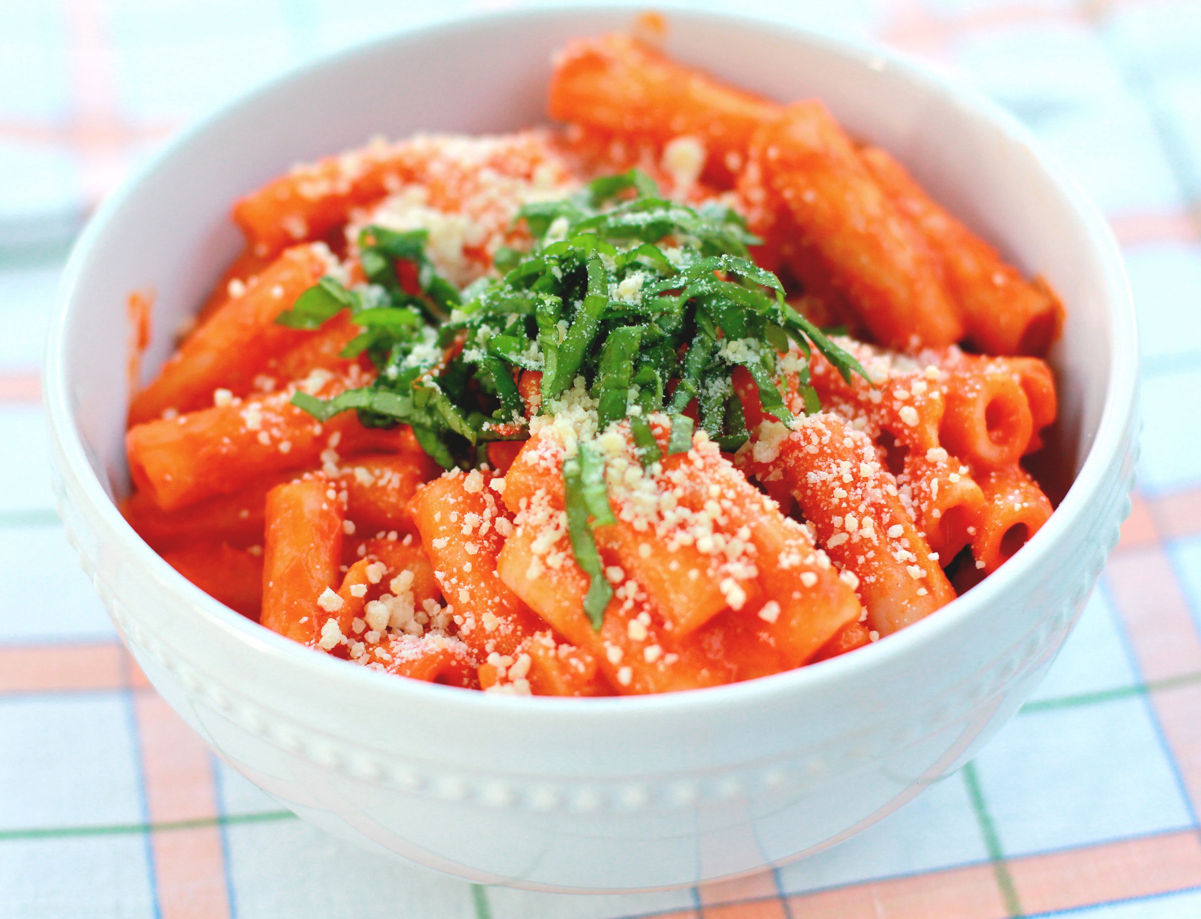Roasted Red Pepper and Sun Dried Tomato Penne Pasta
