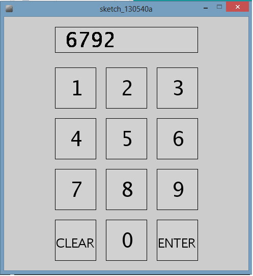simple arduino virtual keypad