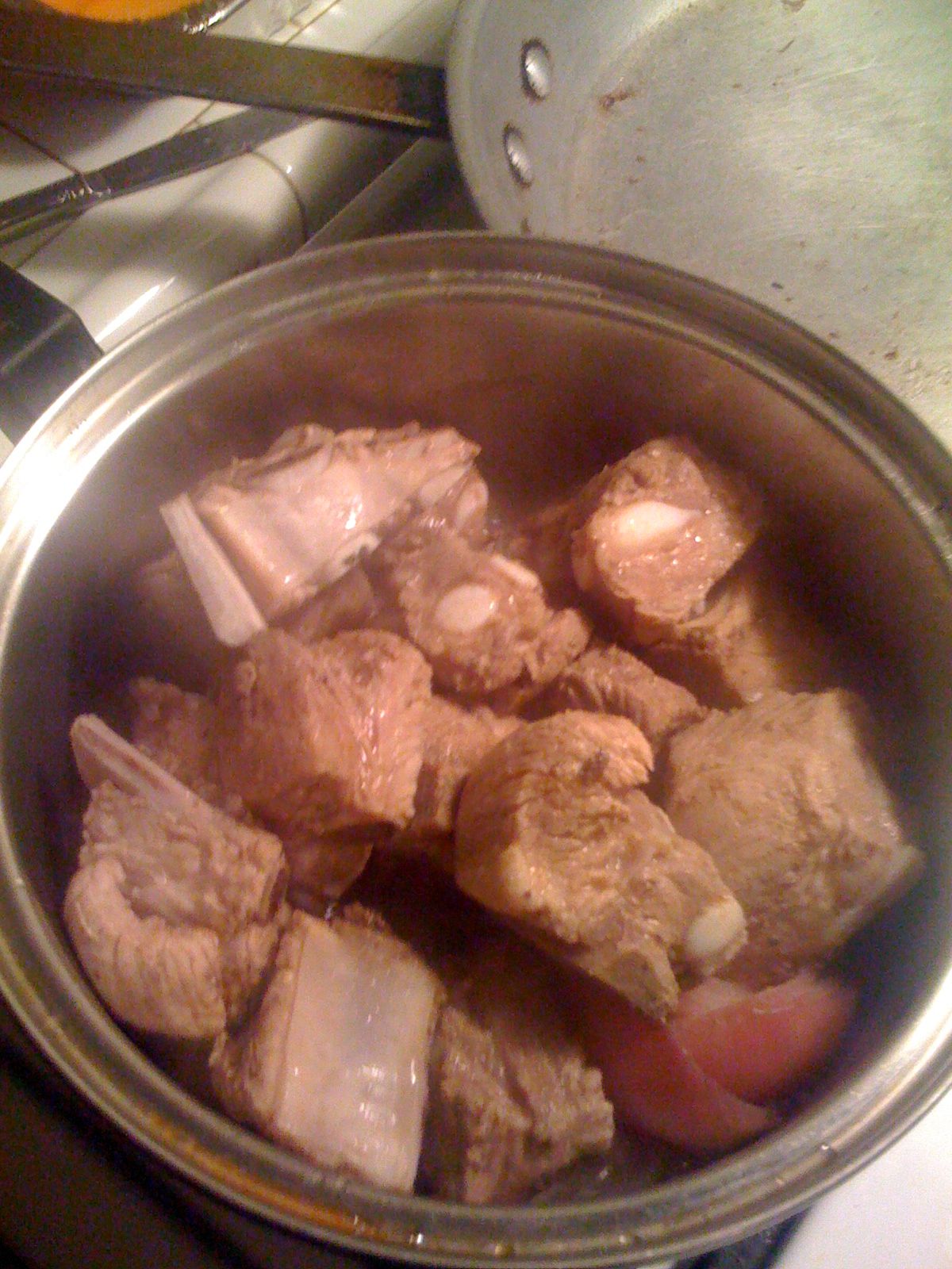 Pork Back Ribs in Green Sauce (Costillas De Puerco En Salsa Verde) 6