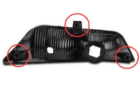 Take Out the Screws on Your Stock Parking Lights.