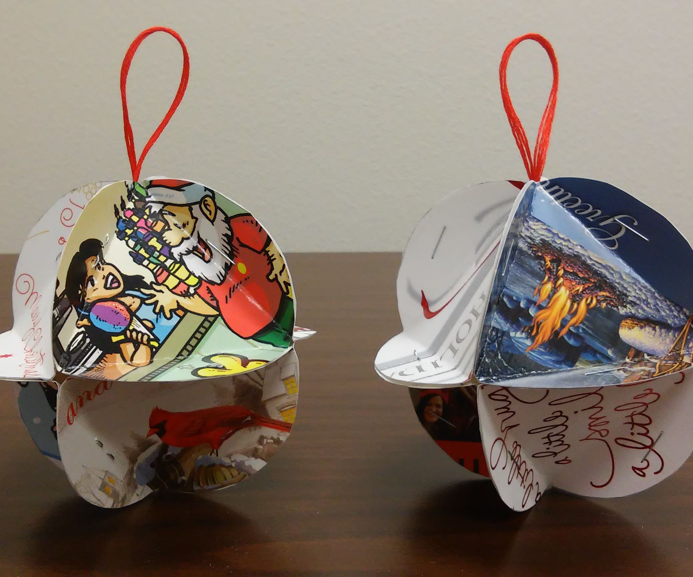 Christmas Card Ornaments