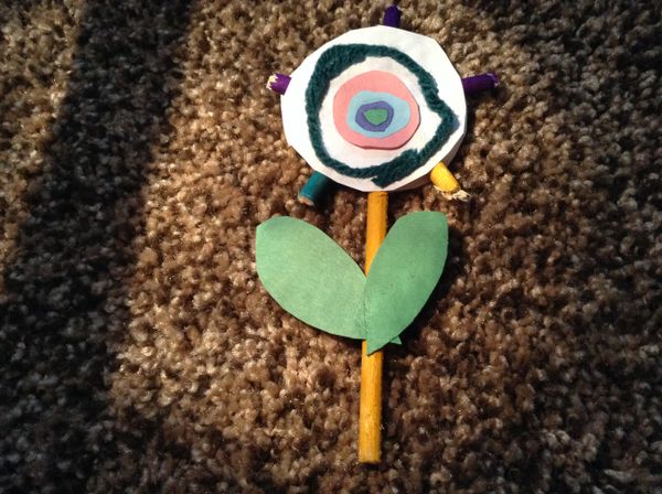 Paper Glue and Stick Flower