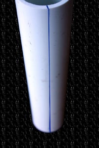 Prepare the PVC for Cutting Into Halves