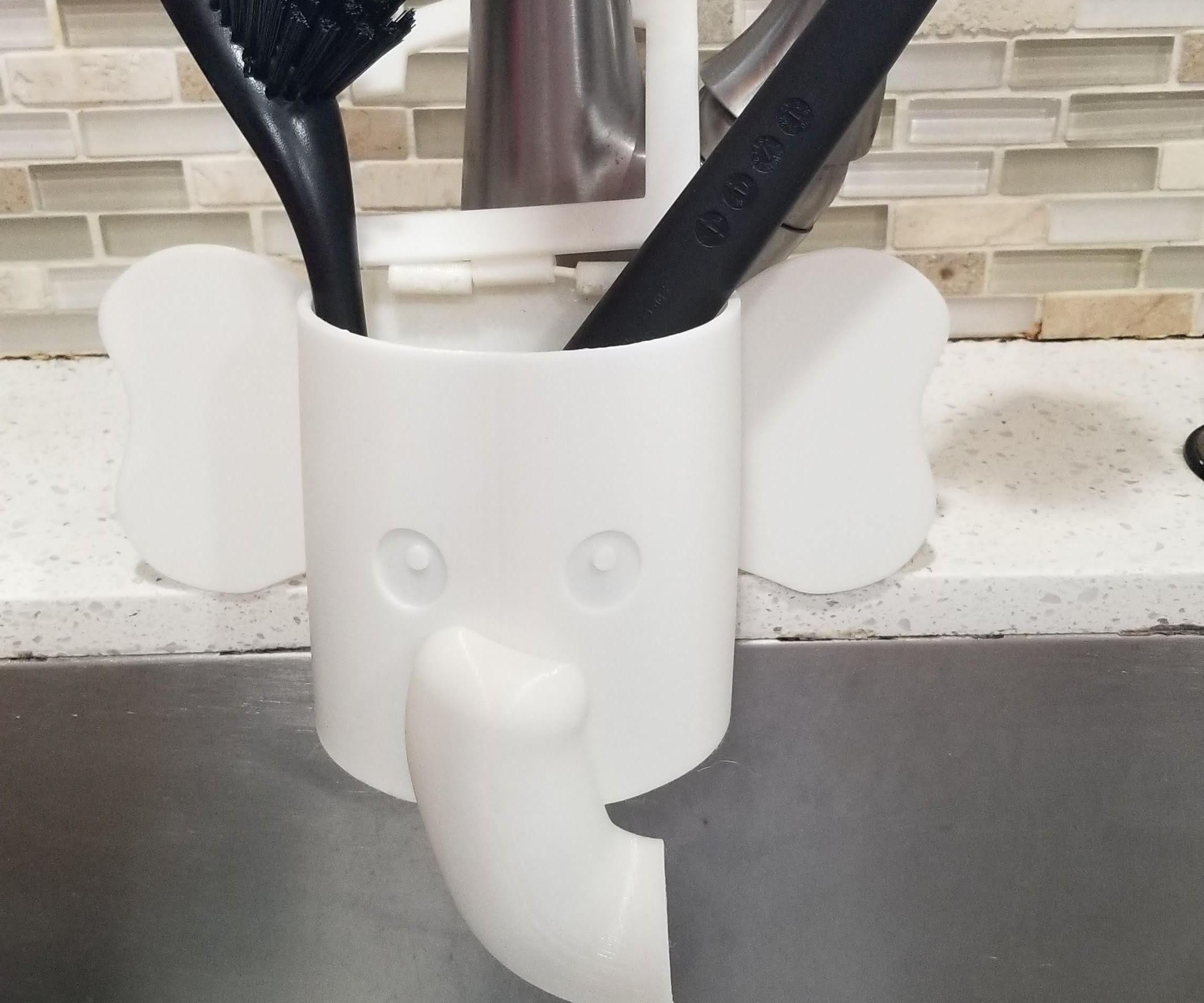 Elephant Brush Holder