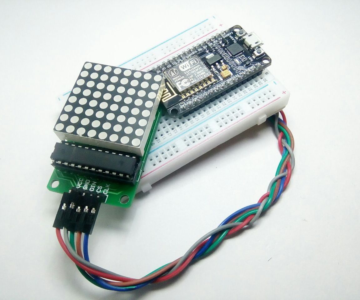 Interface LED Dot Matrix (8x8) With NodeMCU