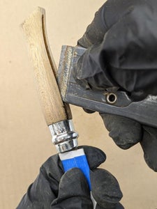 Stripping the Knife Handle