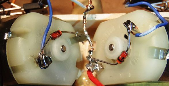 Solder Protective Diodes to Motors
