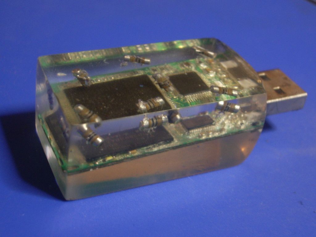 USB Casting in Transparent Resin