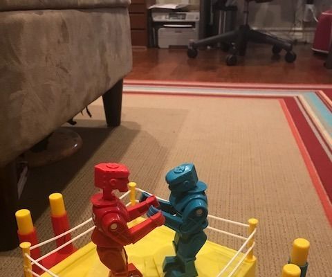 Modeling Clay Miniature Rock'em-Sock'em Robots