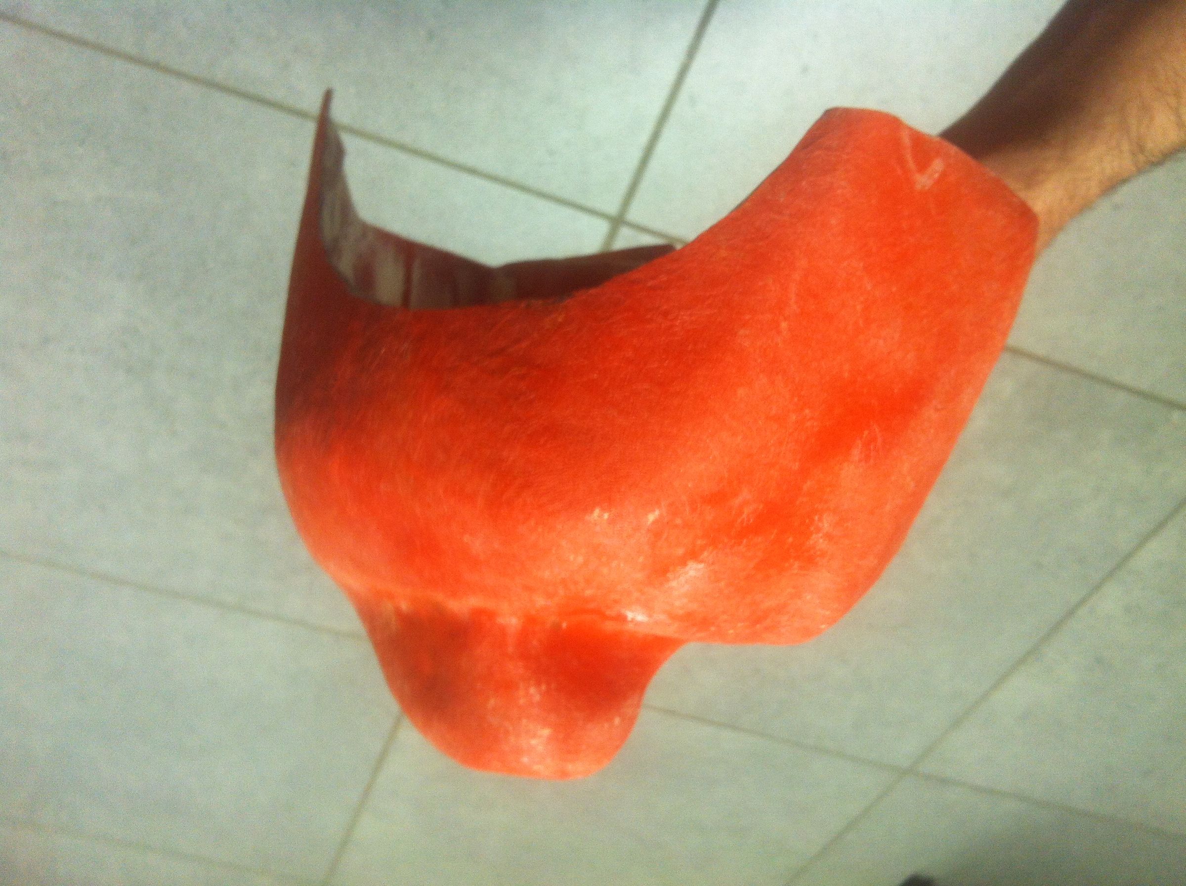 Creating a polyester helmet