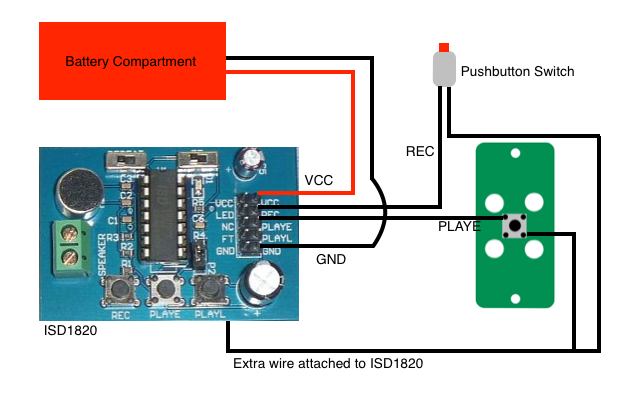 DIY "Anything" Staples Easy Button (voice Recording) : 7 Steps ...