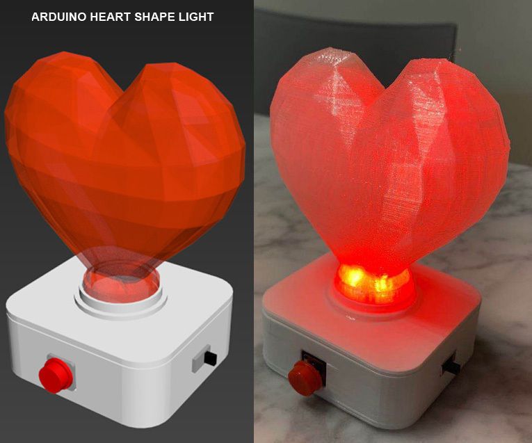 Arduino Heart Shape Light 