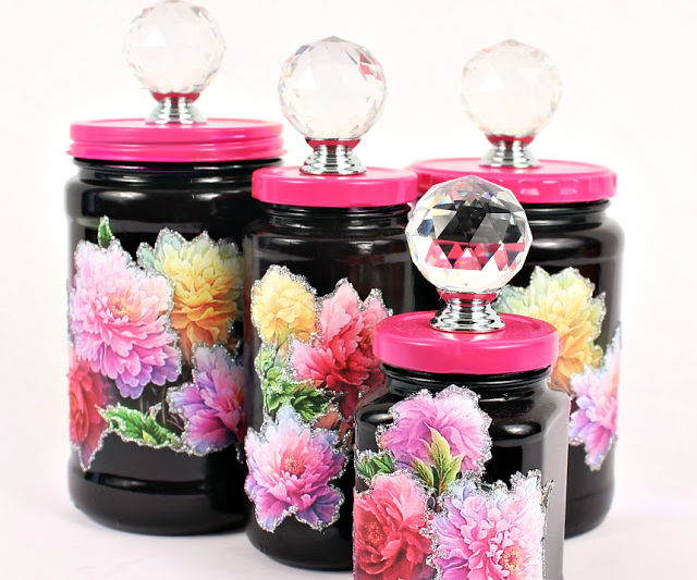 Glass Jar Makeover