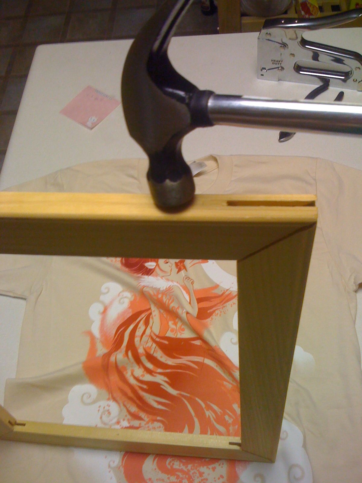 Make a Tshirt Into Hangable Art 8 Steps Instructables