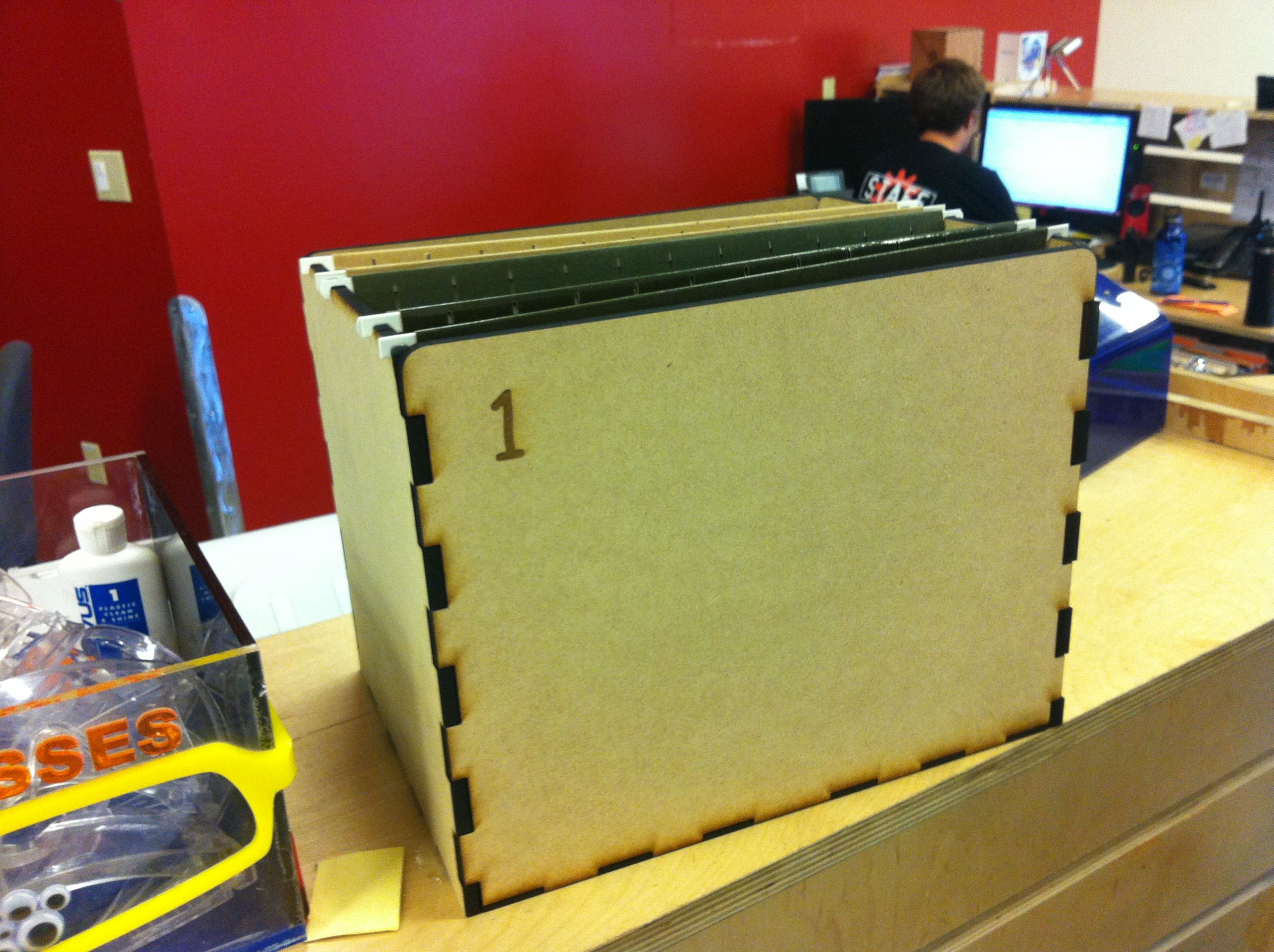 Hanging File Box for My Bookshelf 5 Steps Instructables