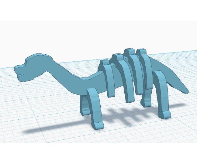 Design Dinosaur Skeletons in Tinkercad to Be Laser Cut 35 Steps (with