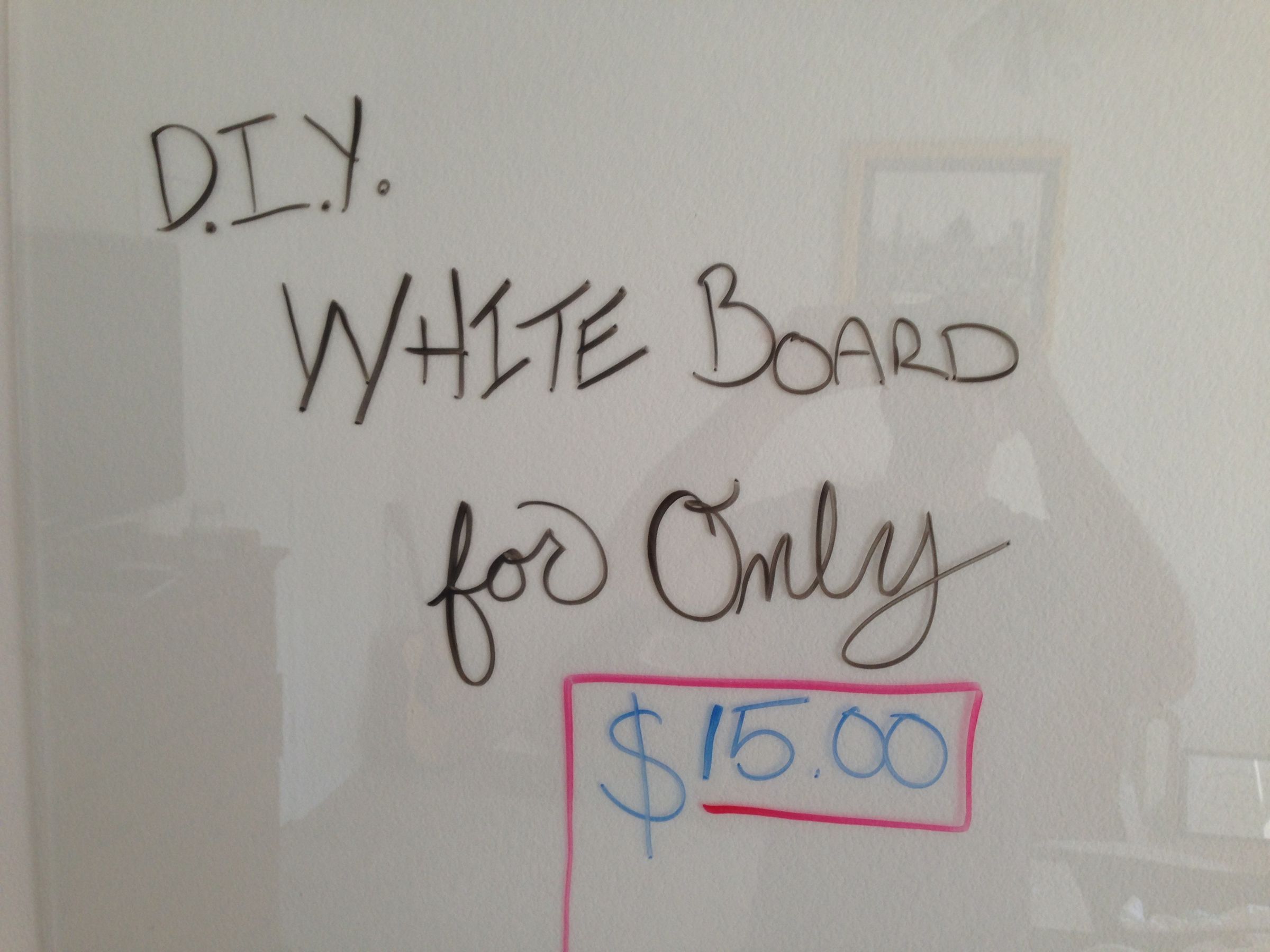 DIY Glass Dry Erase Board 4 Steps Instructables