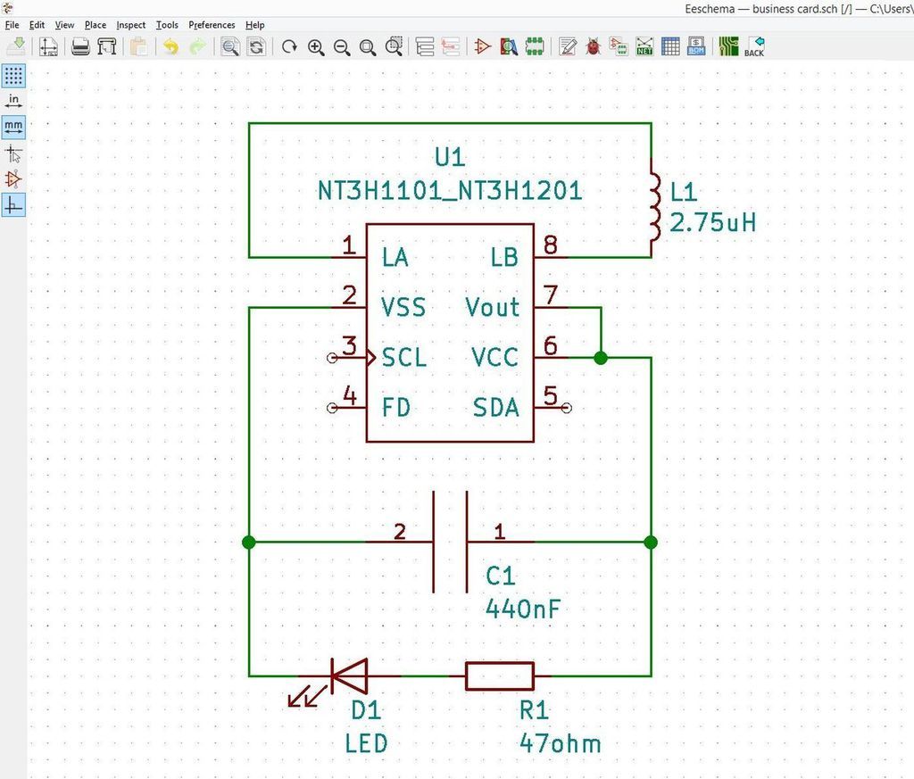 NFC Coil & Circuitry