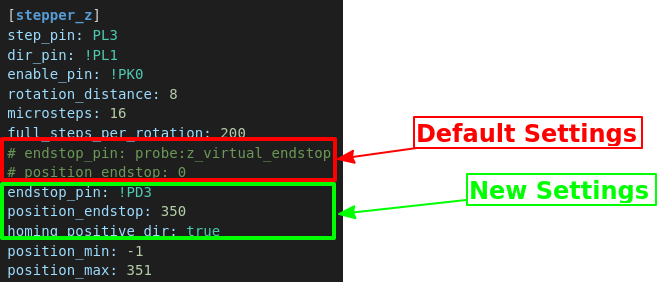 Replace Z Homing Sensor With Mechanical Endstop Switch (Optional)
