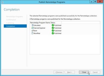 Step 5: Publish RemoteApp Programs