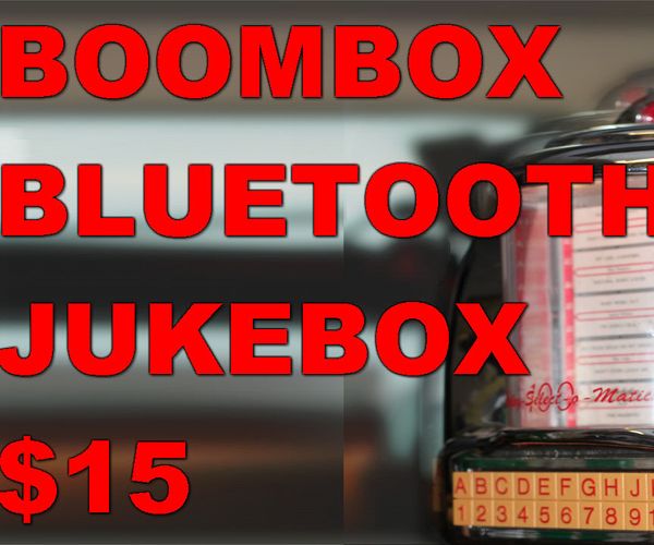 Jukebox Cassette Boombox Bluetooth for 15$