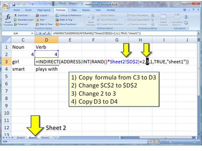 Repeat for Other Types of Words