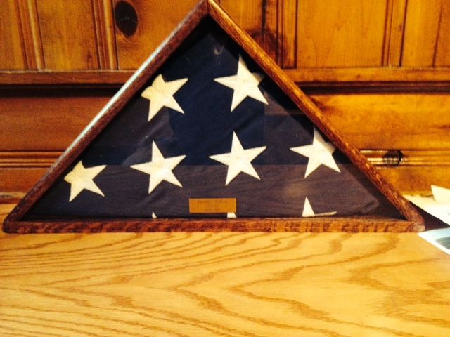 Memorial Flag Case With Only 45-degree Angles