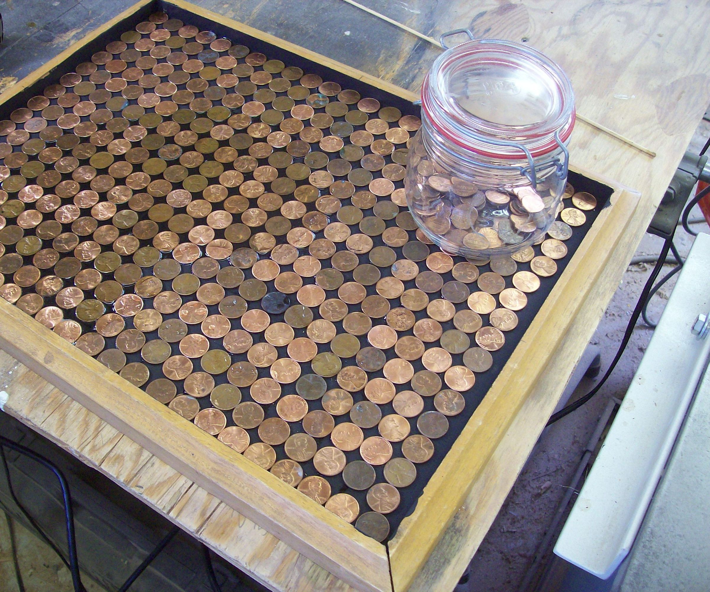 Copper Penny Serving Tray