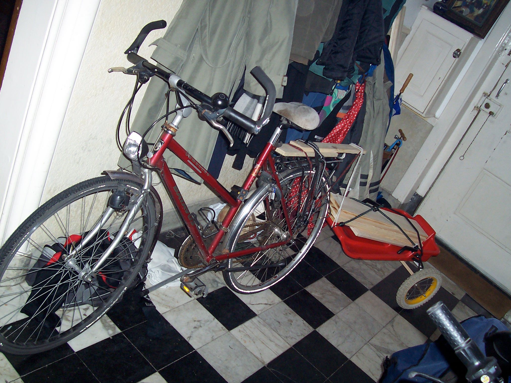 Temporary Bicycle Trailer