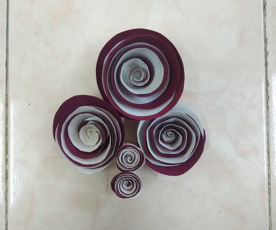 Easy DIY for Kids- Double Colored Paper Rose in Less Than 5 Minutes