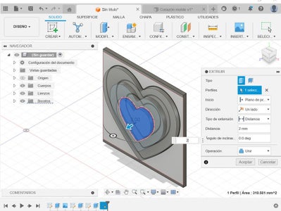 Extruir El Boceto Del Tercer Relieve