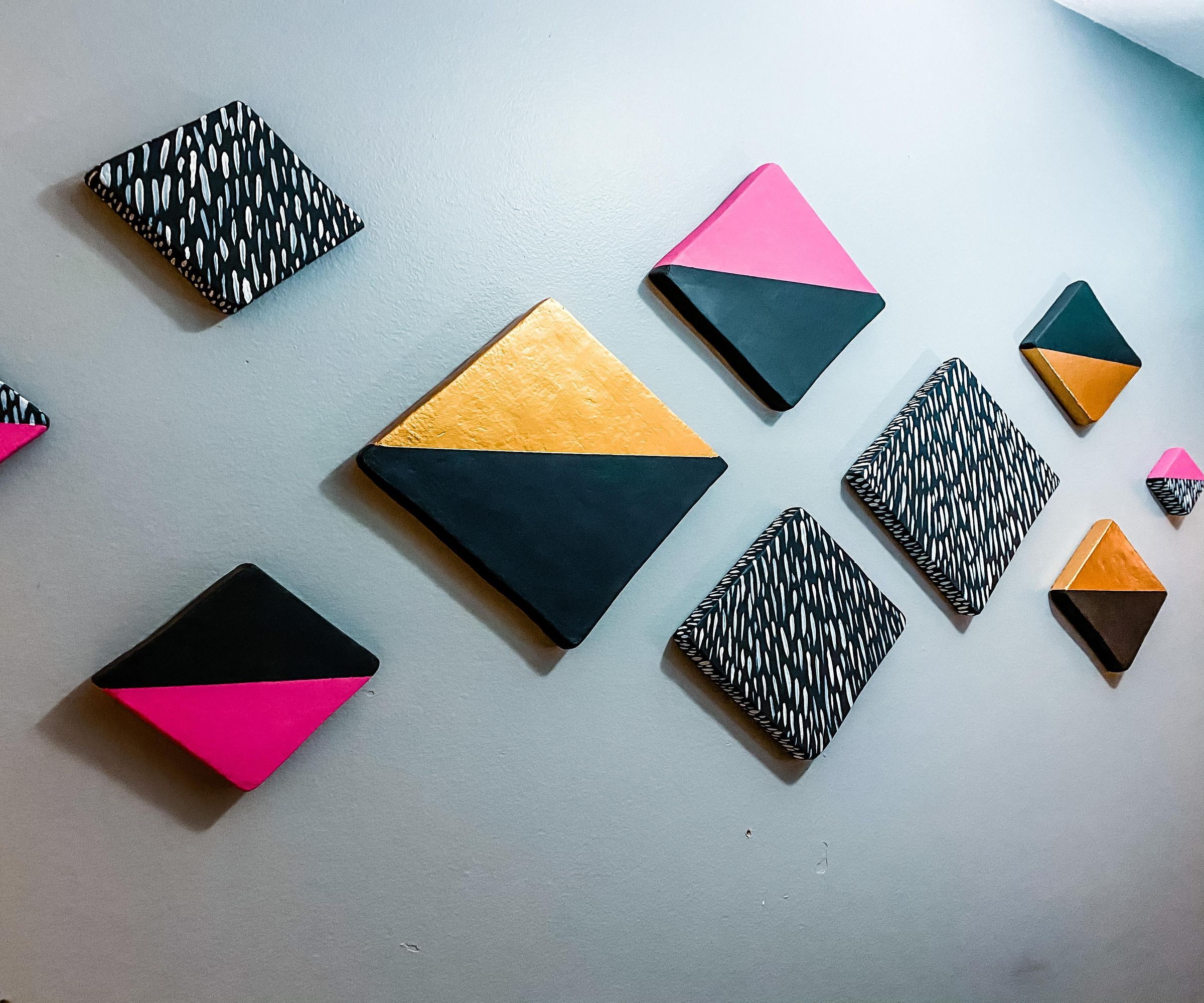 Easy DIY Foam Geo Wall Art