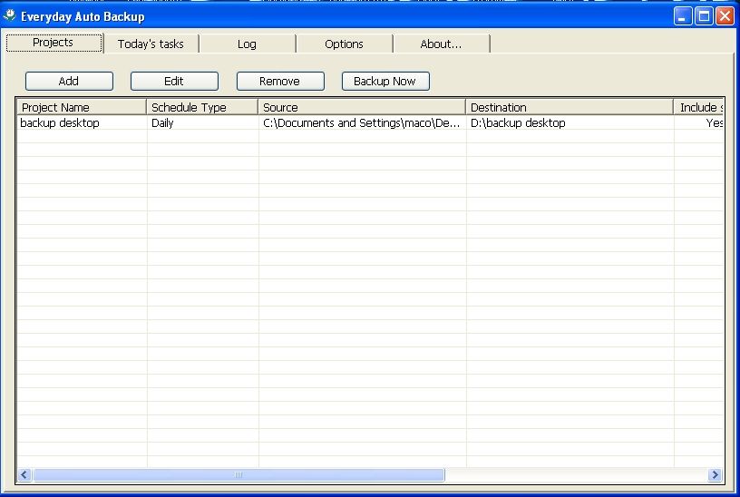 Everyday Auto Backup
